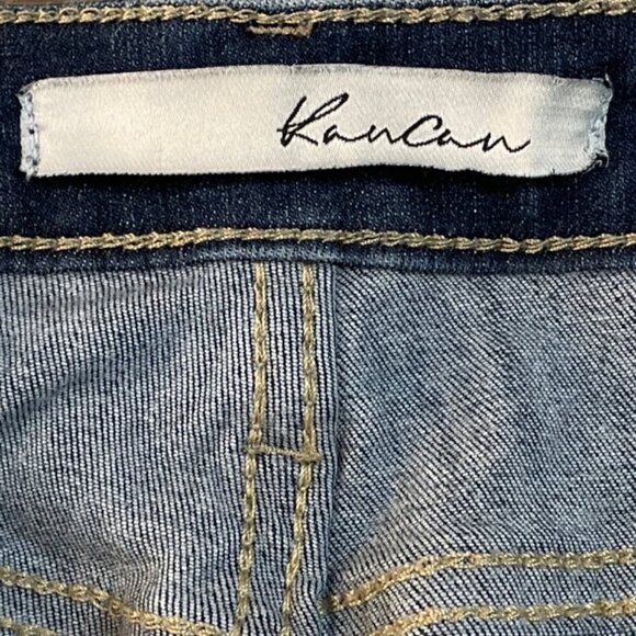 KANCAN Ripped Knee Raw Hem Skinny Jeans - Size 5/26 - Picture 8 of 9